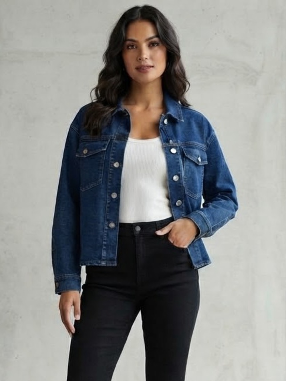 Edited by Remi Bader Blue Denim Top
